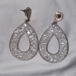 Elegant Silver Teardrop Earrings